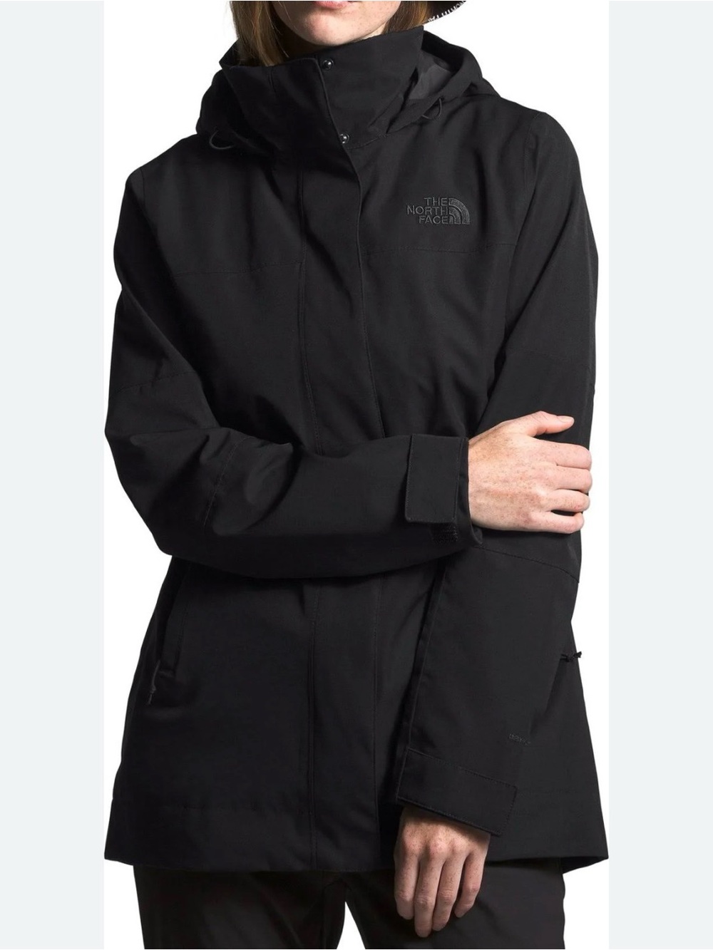 The North Face Women’s Westoak City Black Waterproof Hooded Raincoat Size Medium